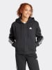 adidas Sweatjacke in Schwarz/ Weiß