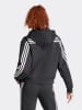 adidas Sweatjacke in Schwarz/ Weiß