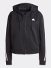 adidas Sweatjacke in Schwarz/ Weiß