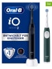 Oral-B 2tlg. Set: Elektr. Zahnbürsten "iO Series 2" in Schwarz/Grün