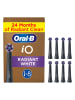 Oral-B 8er-Set: Ersatz-Bürstenköpfe "iO Radiant White" in Schwarz