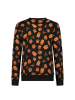 Tygo & Vito Sweatshirt "Senna" in Schwarz/ Orange