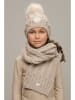 Le Chic 2-delige set: muts & sjaal "Raquel & Rory" beige