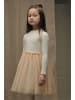 Le Chic Kleid "Smart" in Creme/ Beige