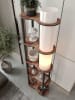 Opviq Lampa stojąca w kolorze czarno-jasnobrązowym - wys. 140 cm