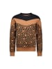 Tygo & Vito Sweatshirt "Sasja" lichtbruin/zwart/groen