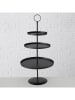 Boltze Etagere ''Samona'' in Schwarz - (H)60 x Ø 30 cm