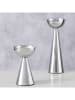 Boltze 2er-Set: Kerzenständer ''Luena'' in Silber