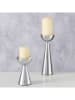 Boltze 2er-Set: Kerzenständer ''Luena'' in Silber