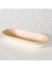 Boltze Dekoschale ''Bambo'' in Weiß/ Beige - (B)45 x (H)6,5 x (T)15 cm