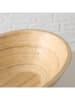 Boltze Dekoschale ''Bambo'' in Weiß/ Beige - (B)45 x (H)6,5 x (T)15 cm