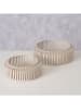 Boltze 2-delige set: decoratieve schalen "Viki" beige