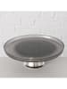 Boltze Tortenplatte ''Kalis'' in Grau/ Silber - (H)10 x Ø 28 cm