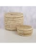 Boltze 5-delige set: onderzetters "Leah" beige - Ø 15 cm