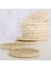 Boltze 5-delige set: onderzetters "Leah" beige - Ø 15 cm