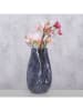 Boltze Vaas "Lojin" grijs - (H)27,8 x Ø 16 cm
