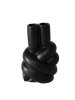 Boltze Vase ''Malko'' in Schwarz - (B)13 x (H)20,5 x (T)10 cm