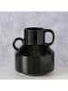 Boltze Vase ''Maru'' in Schwarz - (H)18,5 x Ø 18 cm
