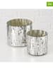 Boltze 2er-Set: Windlichter ''Diska'' in Silber