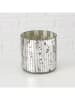 Boltze 2er-Set: Windlichter ''Diska'' in Silber