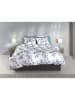 HNL Flanellen beddengoedset "Celia" wit/mintgroen