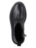 Marco Tozzi Leder-Boots in Schwarz
