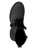 Marco Tozzi Leder-Boots in Anthrazit
