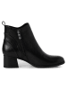 Marco Tozzi Leder-Stiefeletten in Schwarz