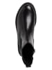 Marco Tozzi Leder-Boots in Schwarz