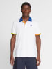 North Sails Poloshirt wit/blauw/mosterdgeel