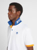 North Sails Poloshirt in Weiß/ Blau/ Senf