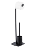 Wenko Toiletborstelgarnituur  ''Iria'' zwart - (B)23 x (H)72 x (D)20 cm