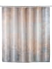 Wenko Duschvorhang "Agate" in Hellblau/ Hellbraun - (L)200 x (B)180 cm
