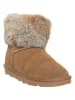 Patrizia Pepe Leren winterboots lichtbruin