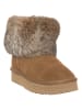 Patrizia Pepe Leren winterboots lichtbruin