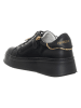 Patrizia Pepe Leder-Sneakers in Schwarz