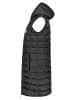 Geographical Norway Steppweste "Vatikabadge" in Schwarz