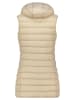 Geographical Norway Doorgestikte bodywarmer "Vatikabadge" beige