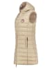 Geographical Norway Steppweste "Vatikabadge" in Beige