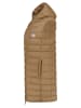 Geographical Norway Doorgestikte bodywarmer "Vatikabadge" lichtbruin
