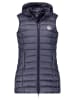 Geographical Norway Doorgestikte bodywarmer "Vatikabadge" donkerblauw