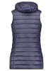 Geographical Norway Doorgestikte bodywarmer "Vatikabadge" donkerblauw