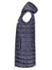 Geographical Norway Doorgestikte bodywarmer "Vatikabadge" donkerblauw