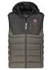 Geographical Norway Weste "Vatilo" in Khaki/ Schwarz