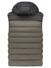 Geographical Norway Weste "Vatilo" in Khaki/ Schwarz