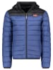 Geographical Norway Kurtka pikowana "Amigoglerc Hood" w kolorze niebiesko-czarnym