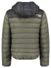 Geographical Norway Doorgestikte jas "Amigoglerc Hood" kaki/zwart