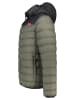 Geographical Norway Doorgestikte jas "Amigoglerc Hood" kaki/zwart