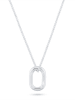 Eclat d'Argent Silber-Halskette mit Anhänger - (L)40 cm