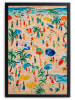 little nice things Druk artystyczny "Beach days" w ramce - 40 x 30 cm